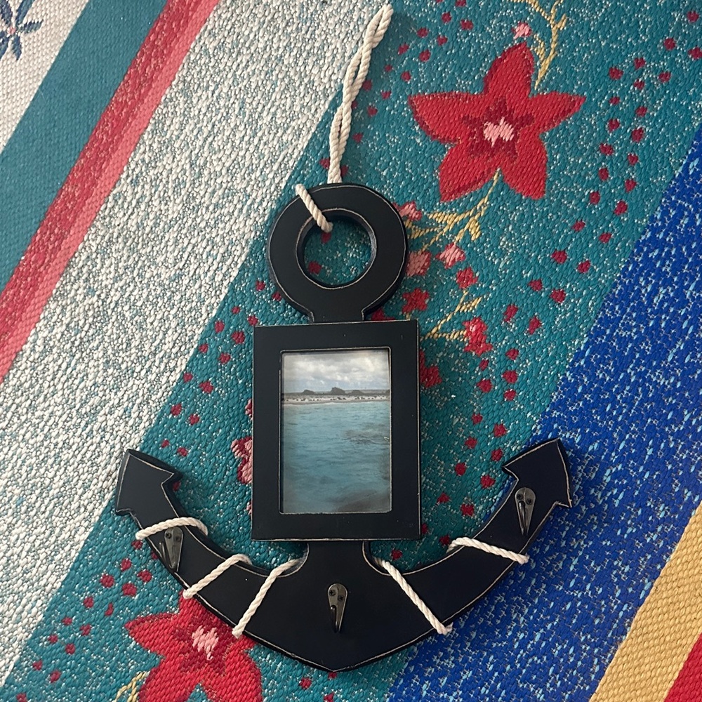 Nautical Anchor Photo Frame - and wall hook decor⚓️